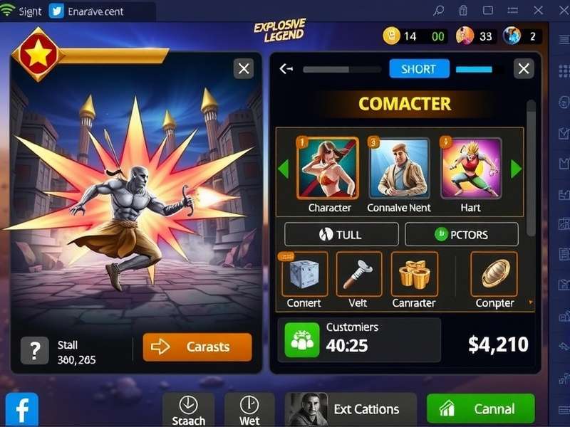 Explosive Legend character customization screen